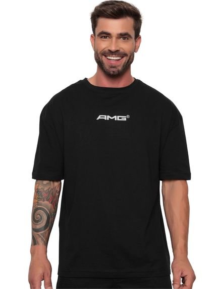 Camiseta Oversized Estampada  AMG   AMG005 - Marca AMG