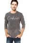 Camiseta Calvin Klein Jeans Institucional Desbotado Cinza - Marca Calvin Klein Jeans