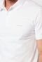 Camisa Polo Calvin Klein Reta Textura Branca - Marca Calvin Klein