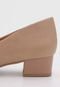 Scarpin Comfortflex Aplique Nude - Marca Comfortflex