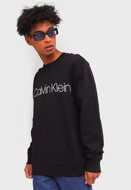 Polerón Calvin Klein Jeans Negro - Calce Regular