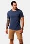 Camiseta Estonada Hammer Azul Marinho Lisa Camisa Premium - Marca Hammer