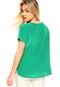 Blusa Seda Manga Curta Animale Cruzada Verde - Marca Animale