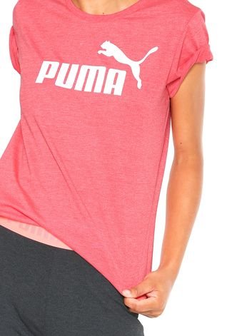 Camiseta Puma ESS No.1 Tee Heather Rosa
