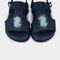 Sandália Infantil Bibi Baby Soft II Azul de Jacaré com luz 1188101 20 - Marca Calçados Bibi