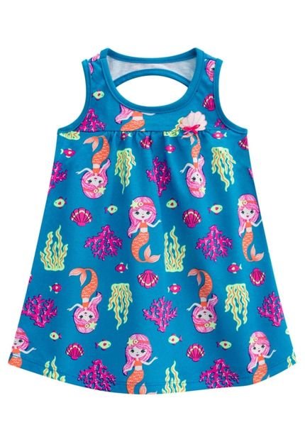 Vestido Infantil Kyly Azul - Marca Kyly