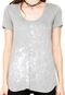 Blusa Calvin Klein Jeans Recortes Cinza - Marca Calvin Klein Jeans