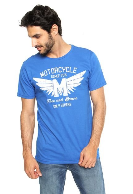 Camiseta FiveBlu Motorcycle Azul - Marca FiveBlu