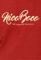 Camiseta Nicoboco Flowers Shape Bordô - Marca Nicoboco