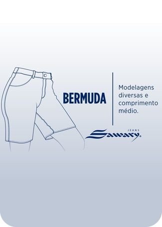 Bermuda Jeans Sawary - 276291 - Azul - Sawary