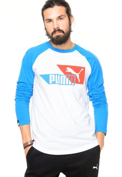 Camiseta Puma ML LS Layered Sleeve Branca - Marca Puma