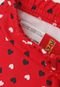 Calça Legging Infantil Full Print Vermelha - Marca Kyly