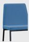 Cadeira Yanka Aço Preto Linho Azul Jeans Daf - Marca Daf