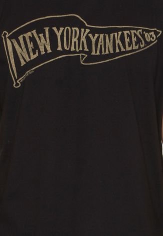 Camiseta New Era Bandeira New York Yankees Preta