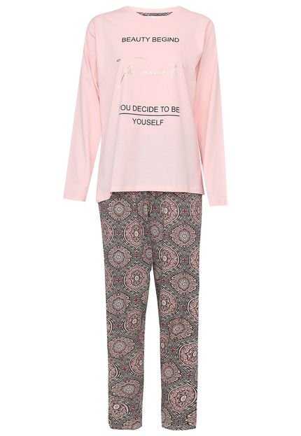 Pijama Pzama Beauty Rosa - Marca Pzama