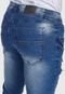 Calça Jeans HNO Jeans Skinny Premium Destroyed Azul - Marca HNO Jeans