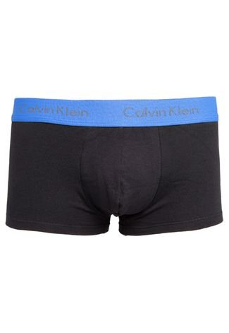 Kit Cueca Calvin Klein Underwear Boxer Low Rise 3 Peças Preto