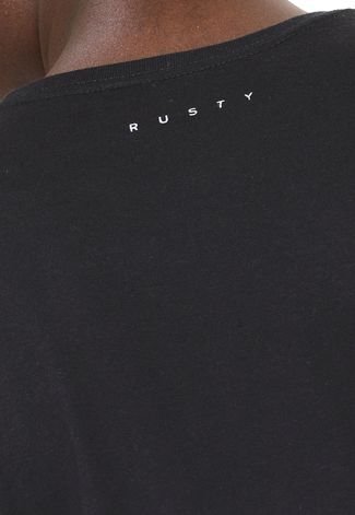 Camiseta Rusty Camo Preta