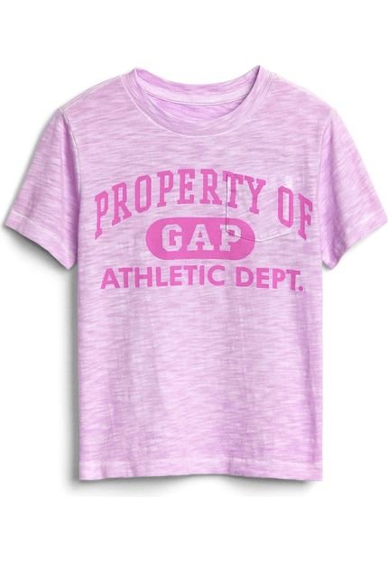 Camiseta GAP Infantil Estampada Lilás - Marca GAP