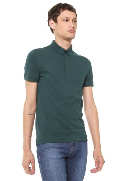 Camisa Polo Lacoste Regular Logo Verde - Marca Lacoste