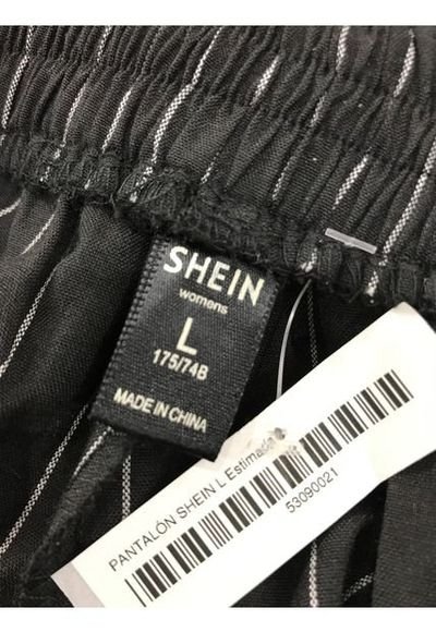Pantalon best sale negro shein