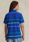 Camisa Polo Polo Ralph Lauren Reta Estampada Azul - Marca Polo Ralph Lauren