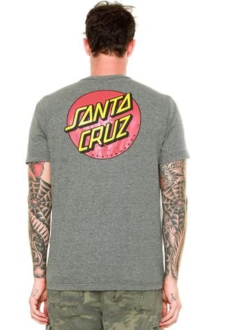 Camiseta Santa Cruz Classic Dot  Cinza