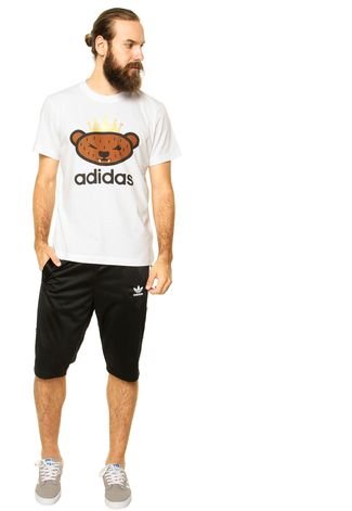 Camiseta adidas Originals Nigo Urso branca