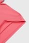 Camisa Polo Carinhoso Infantil Bordado Rosa - Marca Carinhoso