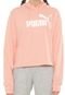 Moletom Fechado Cropped Puma Essentials Coral - Marca Puma