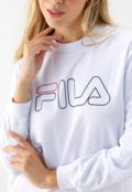 Blusa de Moletom Fechada Fila Logo Branca - Marca Fila