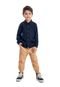 Calça em Sarja Infantil Menino Quimby Bege - Marca Quimby