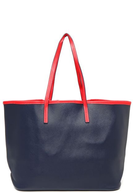 Bolsa Shopper FiveBlu Bicolor Azul-marinho/Vermelha - Marca FiveBlu
