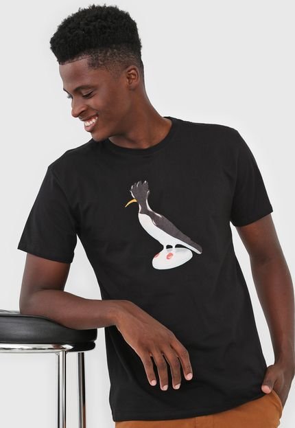 Camiseta Reserva Pinguim Preta - Marca Reserva