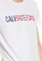 Camiseta Calvin Klein Jeans Bandeira Logo Branca - Marca Calvin Klein Jeans
