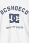 Camiseta DC Shoes Barber Branca/Azul - Marca DC Shoes