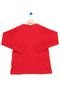 Camiseta Manga Longa Infantil Rolú Intenso Vermelho - Marca Confecções Rolu