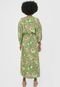 Kimono Colcci Alongado Estampado Verde - Marca Colcci