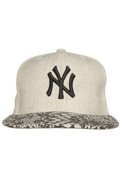 Boné New Era 5950 Anivize Snakeskin New York Yankees MLB Bege - Marca New Era