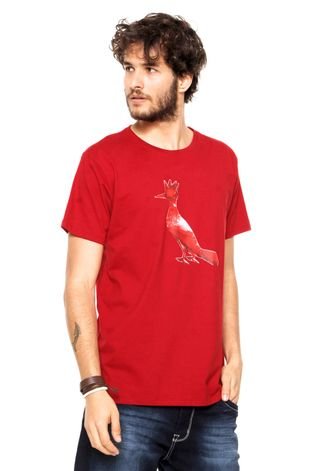 Camiseta Reserva Pica Pau Origami Vermelha