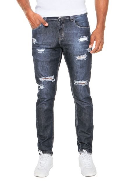 Calça Jeans  Local Rasgos Azul - Marca Local