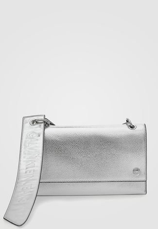 Bolsa Calvin Klein Metalizada Prata