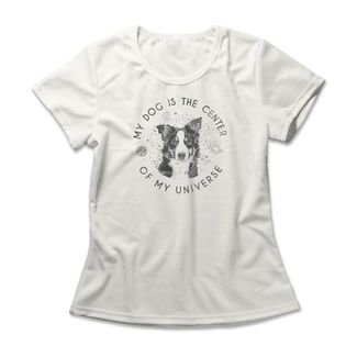 Camiseta Feminina Center Of My Universe - Off White