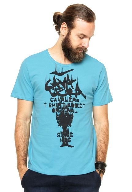 Camiseta Manga Curta Cavalera Cavaletras Azul - Marca Cavalera