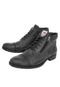 Bota Coturno Couro Rafarillo Basic Preto-Envelhecido - Marca Rafarillo