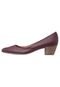 Scarpin DAFITI SHOES Liso Vinho - Marca DAFITI SHOES