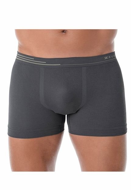 Cueca Boxer Zeus Ultraleve DeMillus 90052 Chumbo  Cinza - Marca Demillus