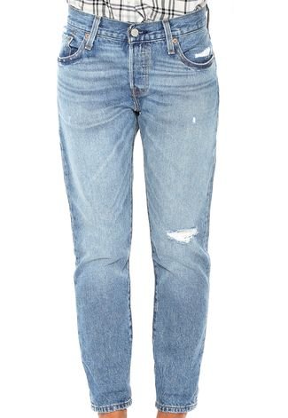 Calça Jeans Levis Cigarrete 501 CT  Azul