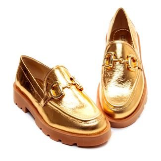 Sapato Oxford Couro Ouro Cecconello 2374012-3