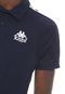 Camisa Polo Kappa Reta Authentic Due Due Azul-marinho - Marca Kappa